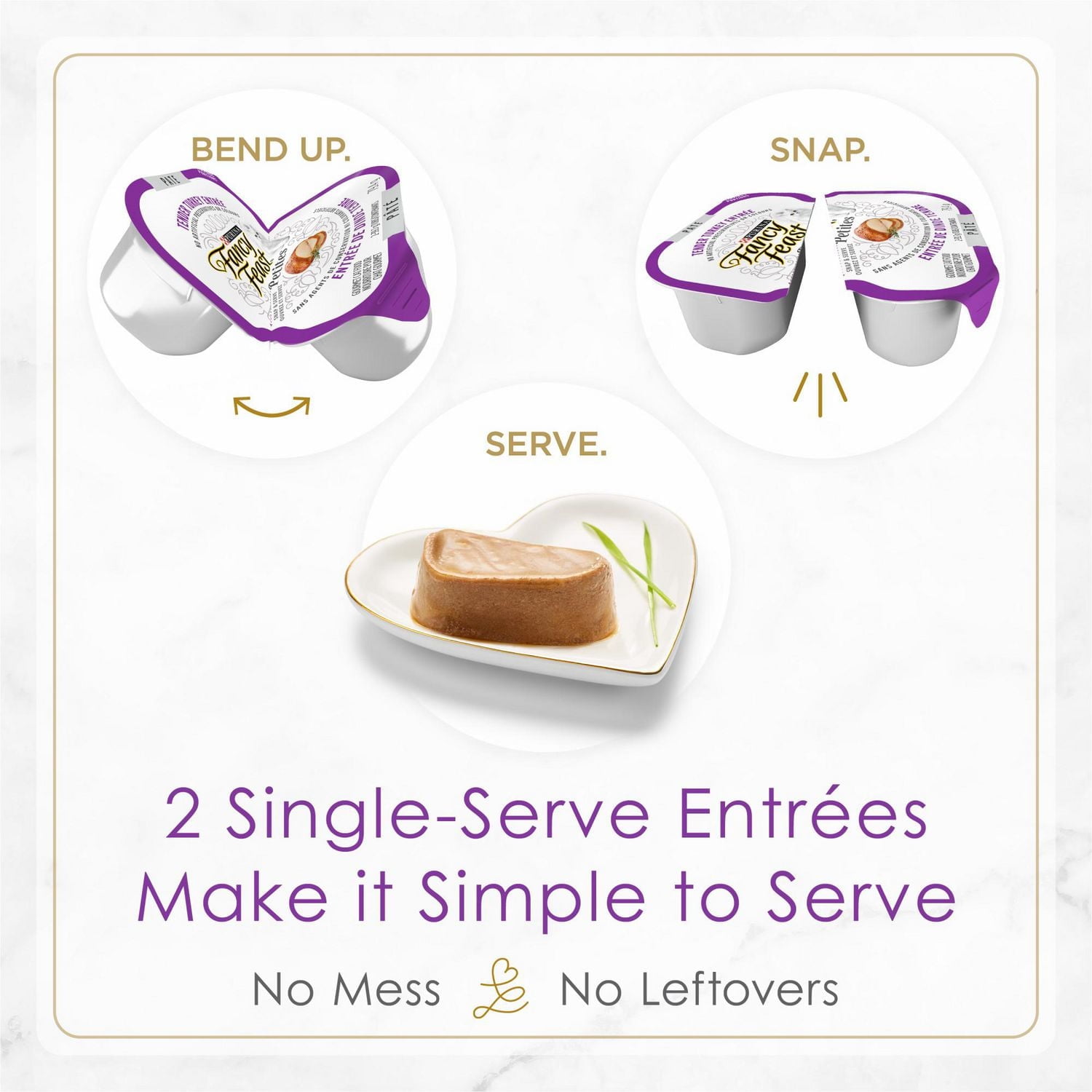 Fancy Feast Petites Pâté Entrée de Dinde Tendre, Nourriture Humide pour Chats 79.4 g