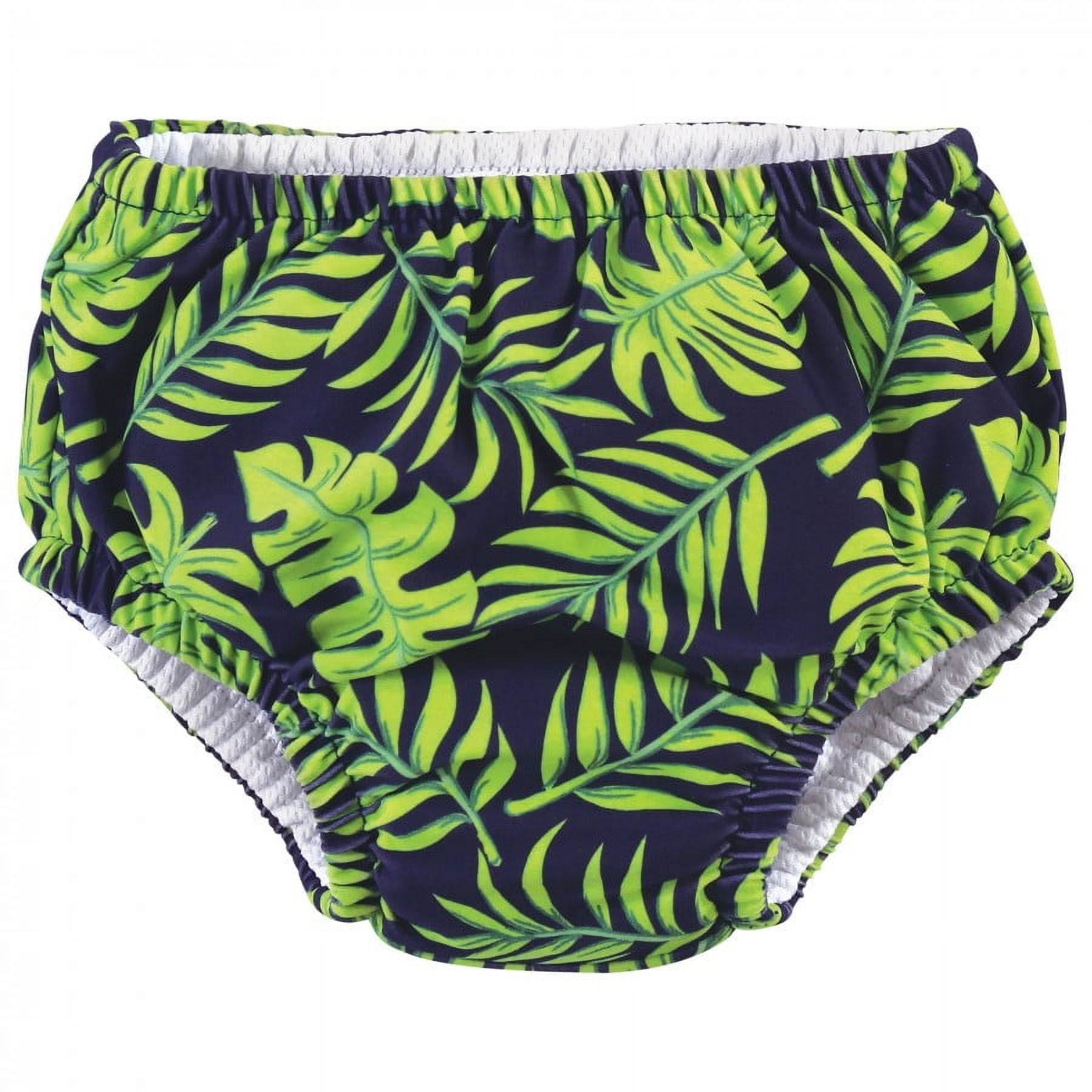 Hudson Baby Infant and Toddler Boy Swim Diapers, Tropical Leaves, 0-6 Months