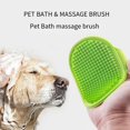 thumbnail image 3 of Dog Grooming Brush, Pet Shampoo Bath Brush Soothing Massage Rubber Comb with Adjustable Ring Handle for Long Short Haired Dogs and Cats, 3 of 6