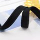 thumbnail image 4 of Cinta de 50 yardas de 5/8 pulgadas con borde de flecos, tela de poliéster grogrén negra, cintas de borlas deshilachadas sólidas, a granel con carrete, 4 of 9