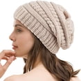 thumbnail image 5 of LILYCHAN Woman Winter Hat Warm Slouchy Beanie Hat Chunky Soft Knit Cap, 5 of 5
