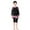 Black, variant on KYAIGUO 2-14T Girls Long Sleeve Rash Guard Swimsuits with Hat Three-Piece UPF50 Sun Protection Bathing Suits Quick Dry Beach Swimwear for Kids Toddler Baby