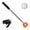 Orange, variant on Portable Golf Ball Pickers Pick Up Grabbers for Men Women Golfers Easy to Carry