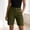 Green, variant on Womens High Waisted Cargo Shorts Multi Pocket Black 10 Inch Inseam Casual Utility Shorts,Size M