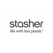 Stasher Premium Food-Grade Silicone Reusable Food Storage Container, Holds 28 oz, Leak Free Pinch Loc Seal, Clear, 1 Sandwich Bag