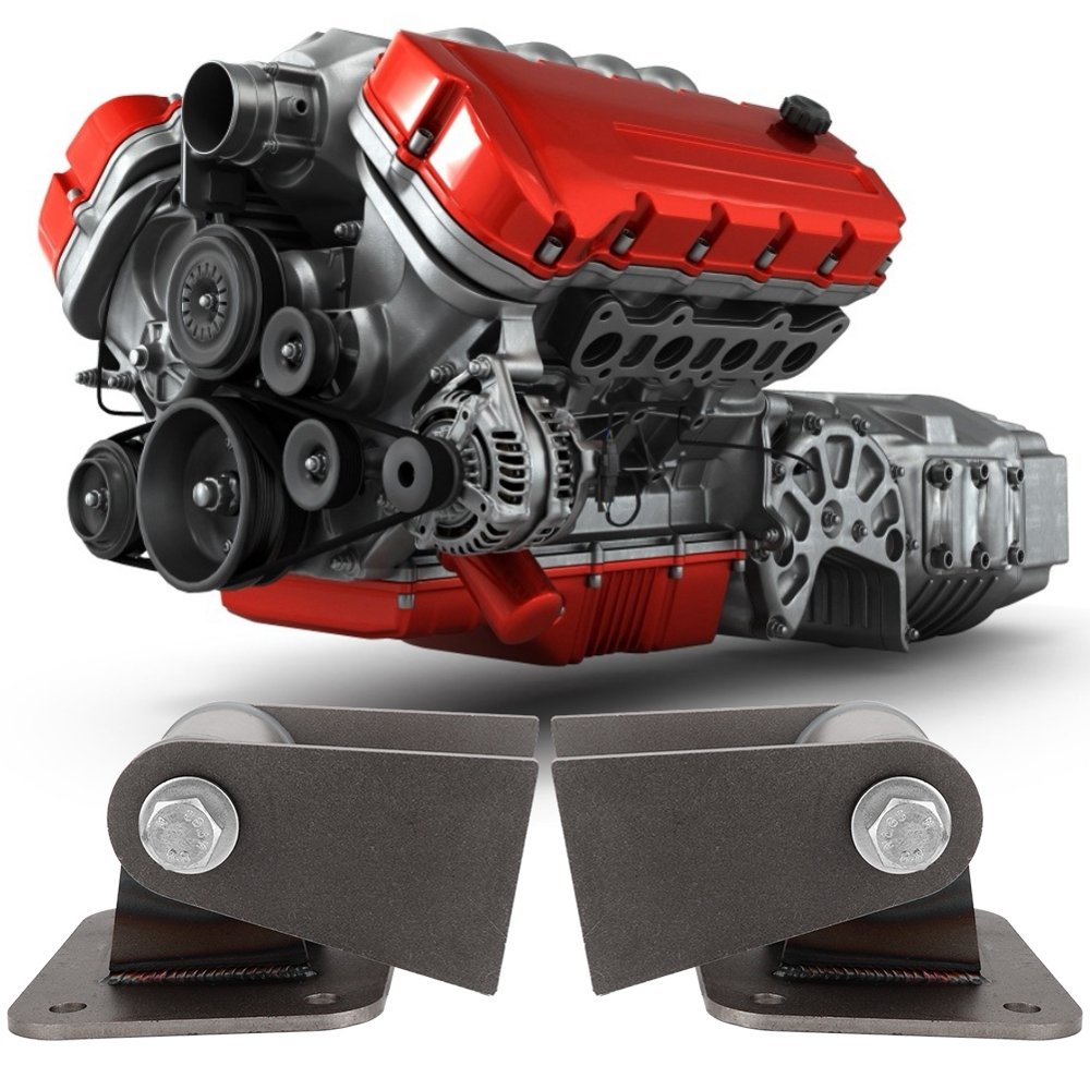 Brrnoo Motor Mount,LS Engine Motor Mount Conversion Swaps LS1 LS3 LS6 ...
