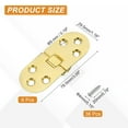 thumbnail image 2 of Uxcell Folding Table Flip Hinge, 180 Degree Butler Tray Hinges for Heavy Duty Use Gold, 2 of 7