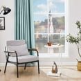 thumbnail image 5 of C-Shaped End Table for Small Spaces - White Round Side Table, 5 of 8