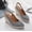 Blue, variant on Women’s Herringbone Espadrille Wedge Sandals - Nautical Style Closed-Toe Heels