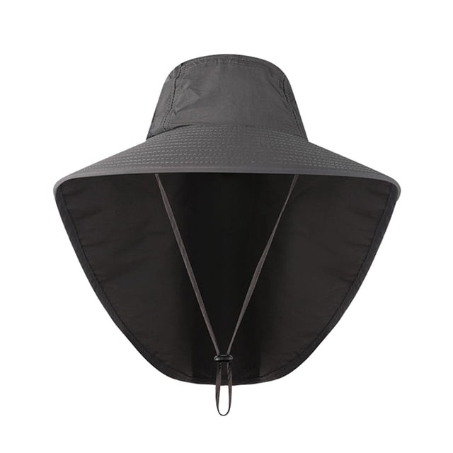 Sombreros unisex opa para el sol, cubierta para el cuello, , gris Zulema Sombrero para el sol de ala ancha