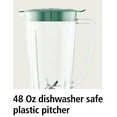 thumbnail image 5 of Mainstays 6-Speed Blender with 48 oz Jar and 500W Motor, Sage Green, 5 of 9