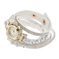 thumbnail image 2 of Reloj de lujo Sunnimix para mujer brazalete analógico blanco, 2 of 8