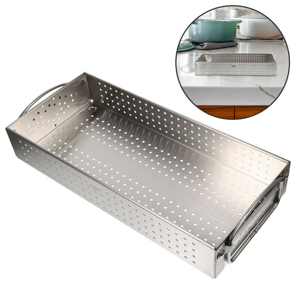 WRITWAA Organizer Mesh Design 304 Stainless Steel Drainage Household Users Home Use 1Pcs