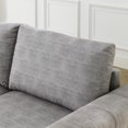 thumbnail image 5 of Williamspace U-Shaped Modular Sectional Sofa 130" Modern Couch Comfy Upholstered Sofa with 2 Reversible Ottoman for Living Room Apartment, Light Grey, 5 of 7