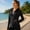 Black, variant on Tqcoqu Women's Shirts Long Sleeve Quarter Zip Sun Protection Quick Dry Workout Hiking Athletic Shirts,Black,Women's S-XXL