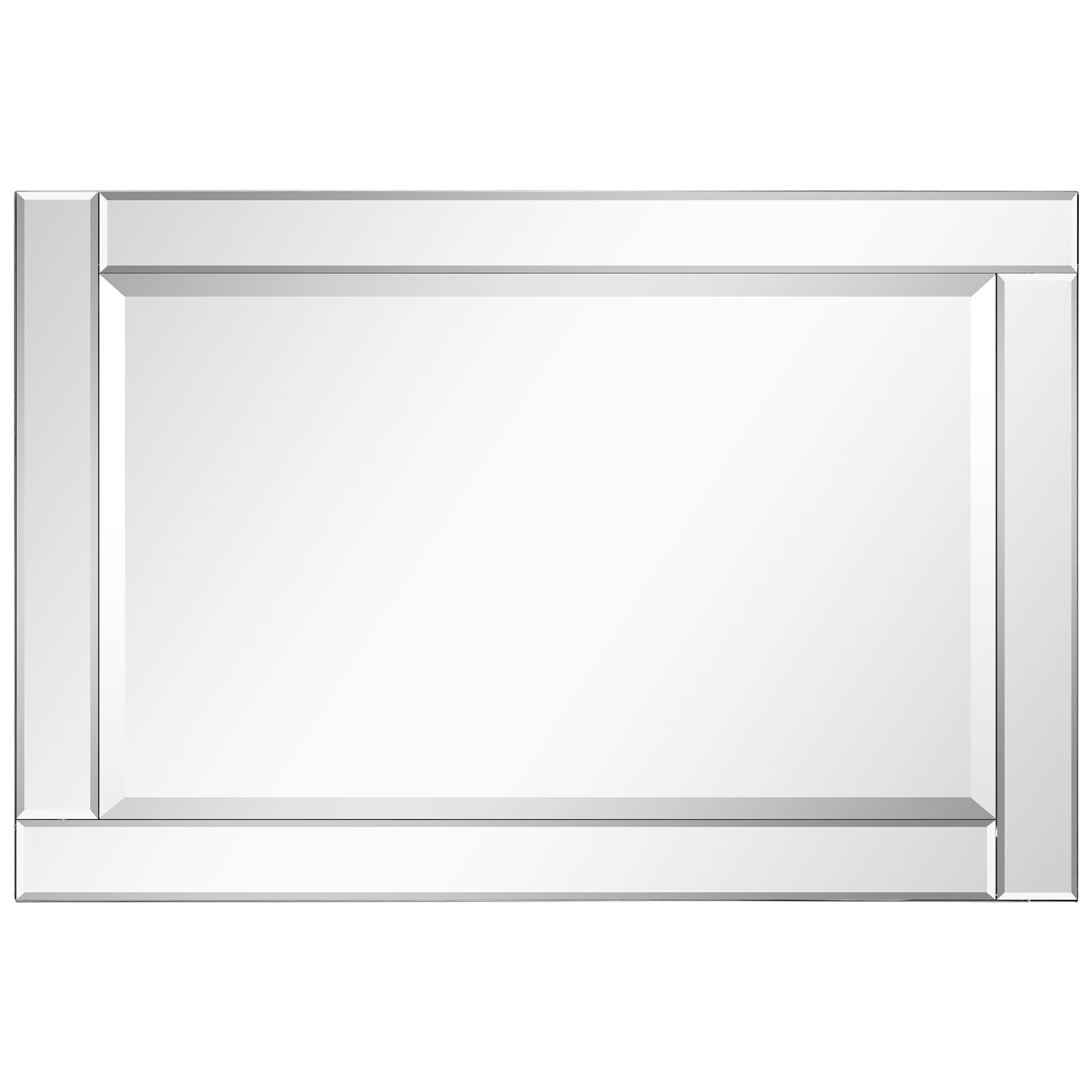 Empire Art Moderno Beveled rectangular Wall Mirror, 30"x40"