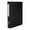 Black, variant on 3 Ring View Binder with Clear Cover, A4 Plastic File Folder, Refillable 3 Hole Round Ring Binder for Documents, Supplies, Office Organization, Scrapbook Storage, Black, 1 Count