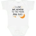 thumbnail image 3 of Inktastic I Love My Auntie to the Moon and Back Boys or Girls Baby Bodysuit, 3 of 5
