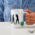 thumbnail image 6 of CafePress - The Evolution Of Golf - 15 oz Ceramic Large White Novelty Mug, 6 of 6