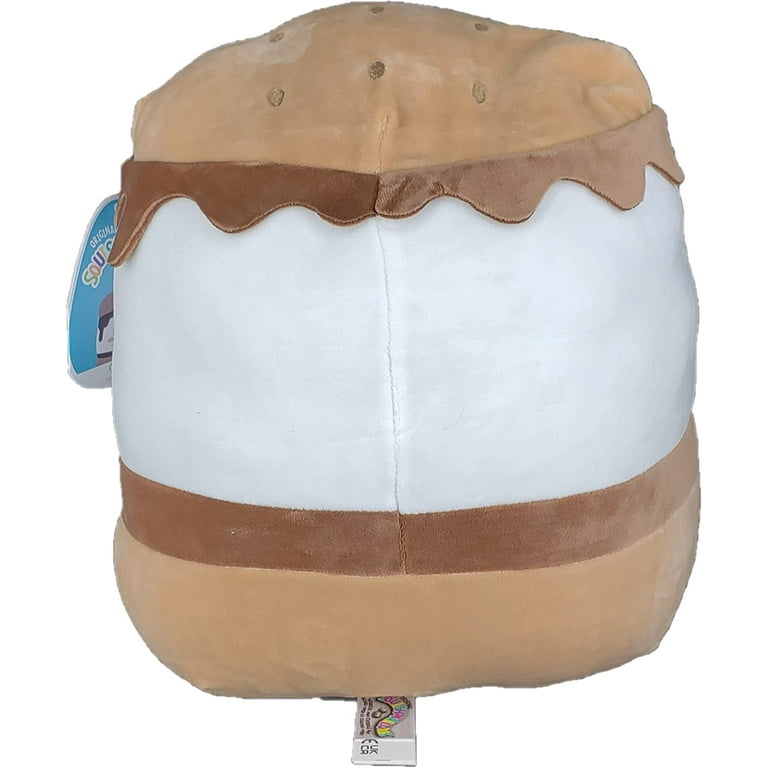 Squishmallow KellyToys 30cm – Carmelita The S'mores, Peluche Super Morbido A Forma Di Cuscino