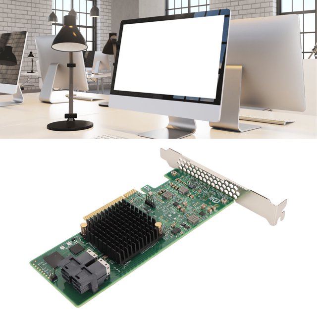 HBA RAID Controller Card, HBA SAS 9300 8i Copper Aluminum Up To 1024 End Devices Supports 16 TB Expansion Card for Linux for PC