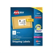 Avery TrueBlock Shipping Labels, Sure Feed Technology, Permanent ...