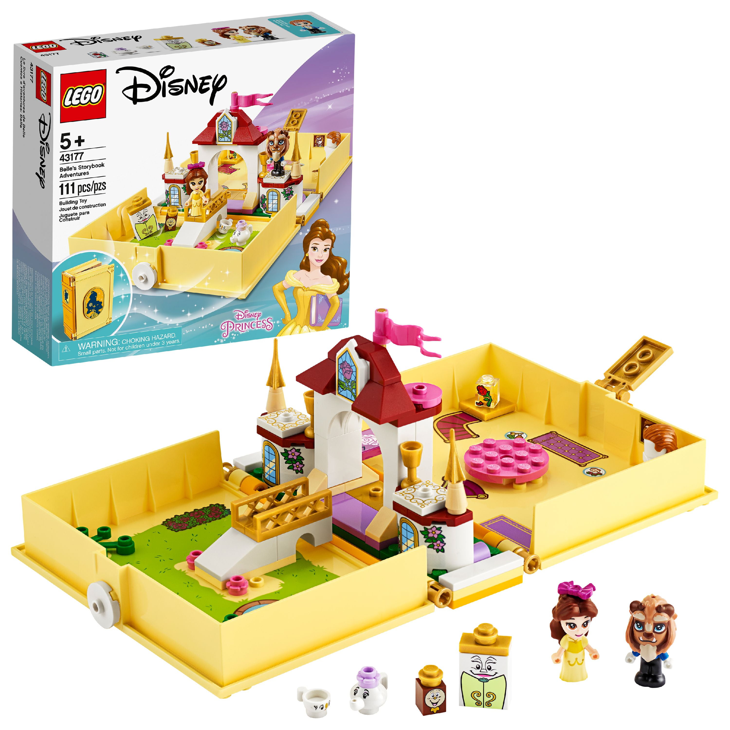 LEGO Disney Belle's Storybook Adventures 43177 Toy (111 Pieces) - Walmart.com