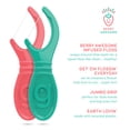 thumbnail image 2 of GRIN Kiddo Flossers, Berry STF9&nbsp;Awesome Flavor, Recycled Plastic, Jumbo Grip, Get Your KIDDOS Flossin’ Early, Larger Floss Head, Child Safe! 80 Count, Floss Picks, Dental Flossers, 2 of 3