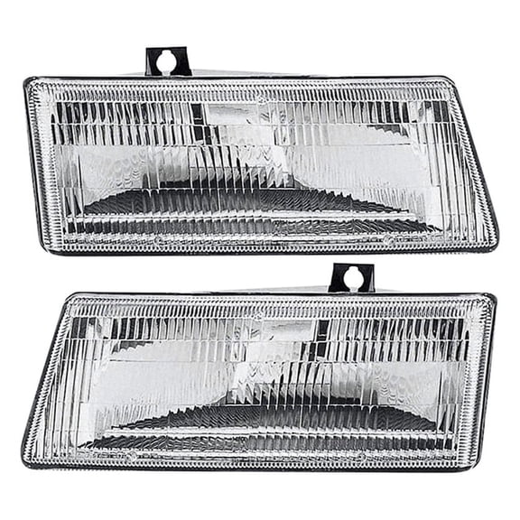 New Headlight Pair Fits Plymouth Voyager 2.5 3.3L 1991-1995 Ch2519104 Ch2518104