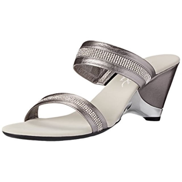 pewter color dress sandals