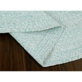 thumbnail image 3 of Super Area Rugs Country Farmhouse Braided Cotton Handmade Area Rug Turquoise & White 3' x 5' 3' x 5' Oval, 3 of 5