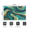 thumbnail image 5 of Teal and Gold Marble Swirls Pattern Door Rugs,Washable Non Slip Door Mats Indoor,Decorative Door Mats,Entry Mat Indoor for Entrance,Bedroom,Kitchen,Bathroom,20"x32", 5 of 6
