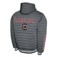 thumbnail image 3 of Men's  Gray South Carolina Gamecocks Quilted Full-Zip Hooded Jacket, 3 of 3