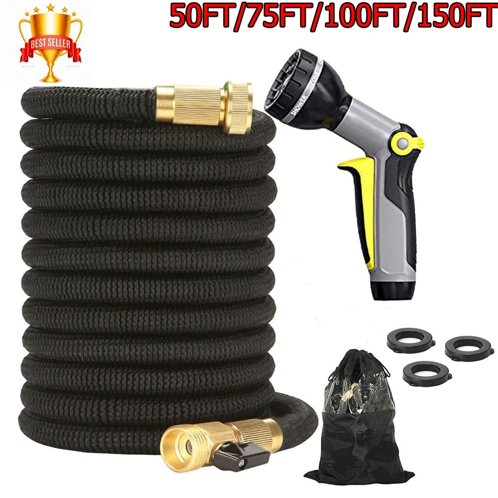 Ilfioreemio Expandable Garden Hose 100ft Upgraded,Flexible Lightweight