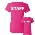 thumbnail image 1 of Tee Hunt Staff Women's T-Shirt Event Staff Uniform Employee Party Security Shirt, Pink, Large, 1 of 5
