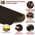 thumbnail image 3 of ELW 5-6 oz 2-2.4mm Nappa Oil Tanned & Waxy Finish Leather Pre-Cuts & Hides  Size: 12"x12" 30.4-30.5 cm  Lead Color  Full Grain Genuine Craftsman Grade A/B, Leatherworking, Sheets, 3 of 6