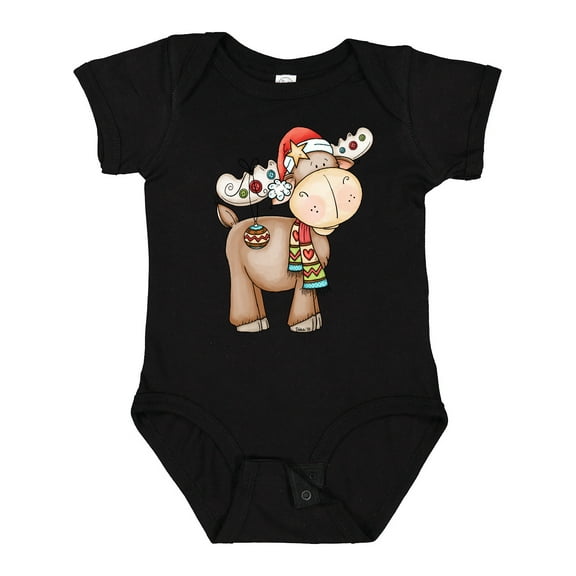 Inktastic Christmas Molly Moose Boys or Girls Baby Bodysuit