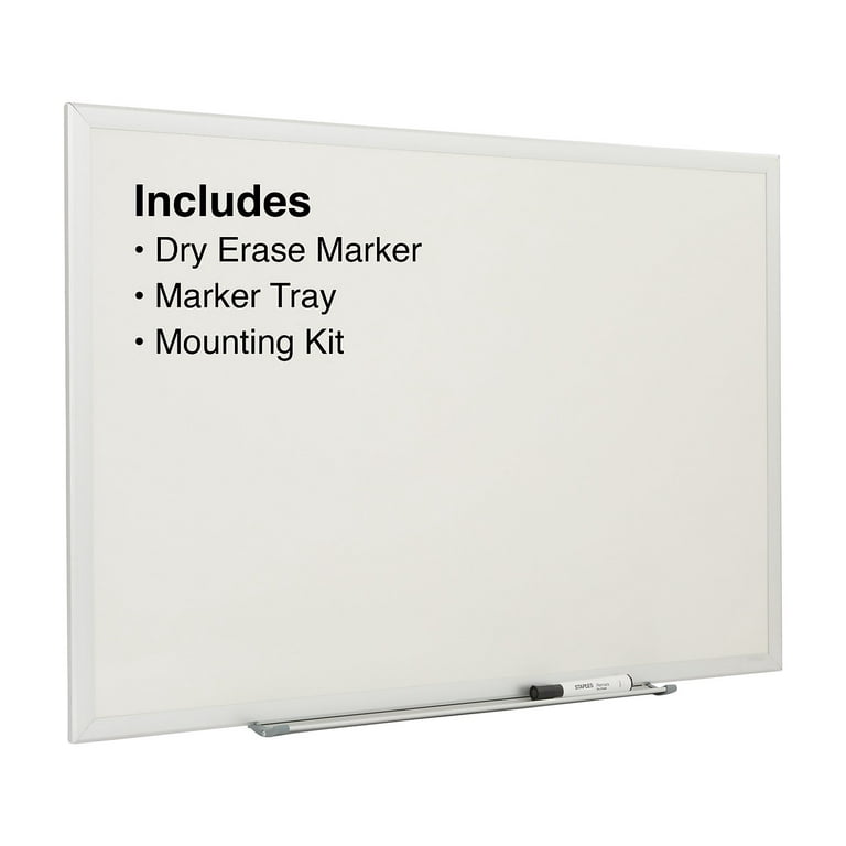 Maxtek Mobile Whiteboard –36 x 24 inches Portable Magnetic Dry Erase Easel  Standing Board