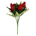 thumbnail image 1 of KAKOWELY 1 precioso ramo de tulipanes decorativo de simulación para el hogar., 1 of 5