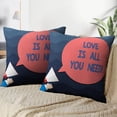 thumbnail image 3 of LALILO Throw Pillow Covers Sign Showing Love You Inspiration Cushion Cover 18" x 18", 2 Pack, 3 of 6