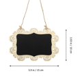 thumbnail image 4 of 4Pcs Hanging Chalkboards Wooden Blackboard Plaque Practical Message Boards, 4 of 4