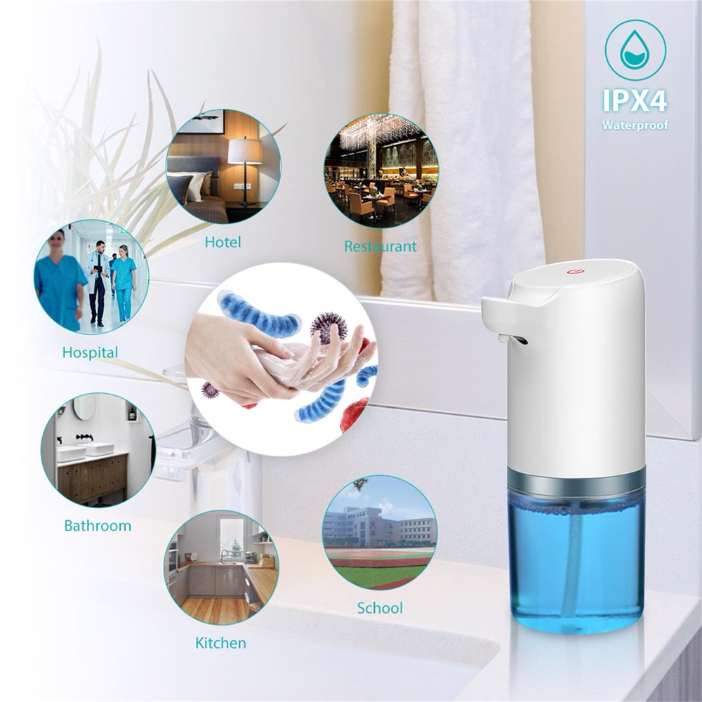 Automatic Foaming Soap Dispenser, 400mL USB Rechargeable Foaming Soap Dispenser, Touchless