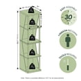 thumbnail image 4 of Furinno FLEXI 4-Cube Corner DIY Stackable Separable Display Bookcase White, 4 of 4