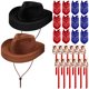 thumbnail image 1 of Set de disfraces de Xtinmee Cowboy Party con sombreros, pañuelos y caballos, 36 unidades, 1 of 7