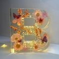 thumbnail image 6 of Tkrady Random Floral Resin Night Light, Floral Resin Letter, Pressed Flower Resin Letters with LED Light for Wife,Mother, Birthday Gift for Her, Mother's Day, 6 of 7