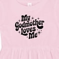 thumbnail image 4 of Inktastic My Godmother Loves Me Godson Goddaughter Girls Baby Dress, 4 of 5