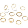 thumbnail image 2 of HAHDAXIA Stocking Stuffers for Teens Gold Stackable Rings Set for Women Vintage Knuckle Rings for Teen Girls Midi Rings Pack Statement Bohemian Stacking Rings for Women Multiple Rings Pack, 2 of 5