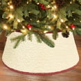 thumbnail image 2 of Holiday Time Plaid Stand Band™ Tree Stand Collar, White Boucle, 2 of 7