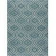 thumbnail image 3 of 7x10 Water Resistant, Large Indoor Outdoor Rugs for Patios, Front Door Entry, Entryway, Deck, Porch, Balcony | Outside Area Rug for Patio | Aqua, Geometric | Size: 6'7'' x 9'6'', 3 of 8