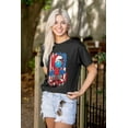 thumbnail image 4 of Smurf Skateboarder American Flag Men's Graphic T Shirt Tees Brisco Brands S, 4 of 6